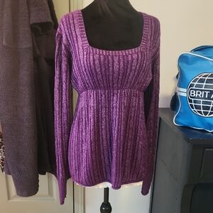 Duck Head Purple Knit Top